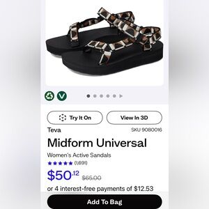 Teva Midform Universal Sandals SZ 9